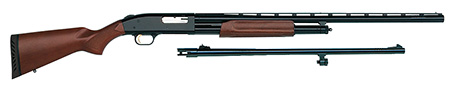 MOSSBERG 500 COMBO 12GA 3" 28"VR 24"RIFLED BLUED HARDWOOD - for sale