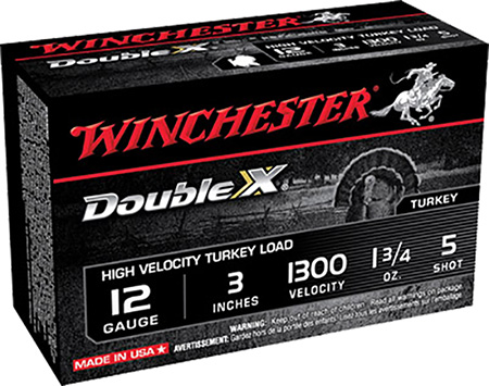 WIN DBL X HV TRKY 12GA 3" #5 10/100 - for sale