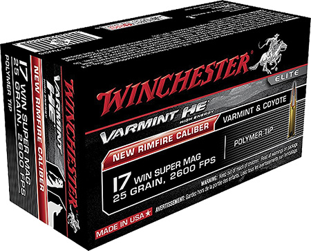 WINCHESTER VARMINT HV 17 WSM 20GR V-MAX 50RD 10BX/CS - for sale