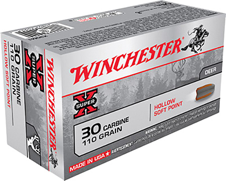 WINCHESTER SUPER-X 30 CARBINE 110GR HSP 50RD 10BX/CS - for sale