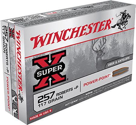 WINCHESTER SUPER-X 257 ROBERTS +P 117GR PWR PNT 20RD 10BX/CS - for sale