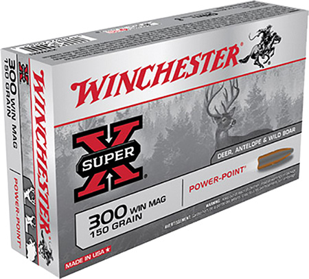 WINCHESTER SUPER-X 300 WIN MAG 150GR POWER POINT 20RD 10BX/CS - for sale