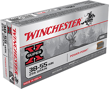WINCHESTER SUPER-X 38-55 WIN 255GR JSP-FN 20RD 10BX/CS - for sale
