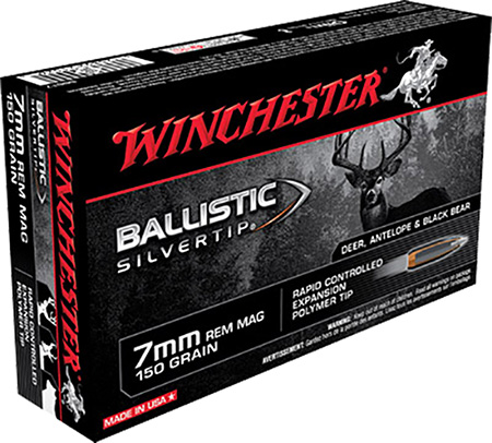WINCHESTER SUPREME 7MM REM MAG 150GR SILVERTIP 20RD 10BX/CS - for sale