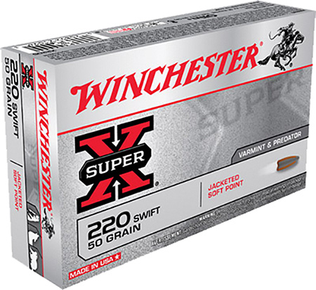 WINCHESTER SUPER-X 220 SWIFT 50GR JSP 20RD 10BX/CS - for sale
