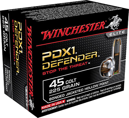 WINCHESTER SUPREME ELITE 45 LC 225GR PDX1 BONDED 20RD 10BX/CS - for sale