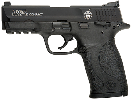 S&W M&P22 COMPACT 22LR 3.56" AS 10 SHOT SAFETY BLK THREADED - for sale