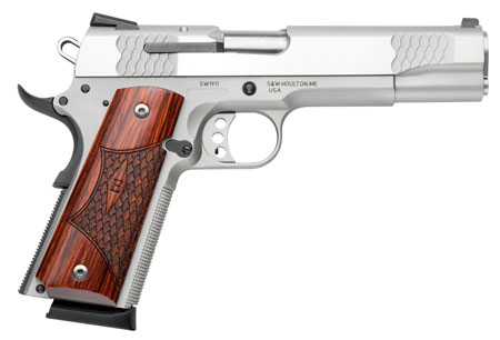 S&W 1911 ES 45ACP 5" FS 8-SHOT MATTE STAINLESS WOOD - for sale