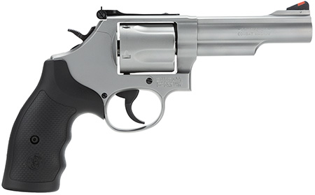 S&W 69 44MAG 4.25" ADJ 5-SHOT STAINLESS RUBBER - for sale