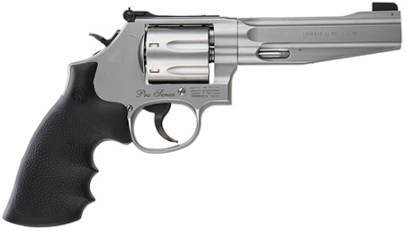 S&W PRO SERIES 686PLUS 357 5" AS 7-SHOT STAINLESS RUBBER! - for sale
