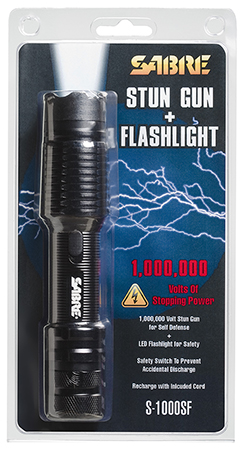 security equipment - Stun Gun/Flashlight - STUN GUN W/ FLASHLIGHT BLACK for sale