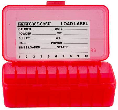 mtm case-gard - Ammo Box - P50 XLG HNDGN AMMO BOX 50RD - CLR RED for sale