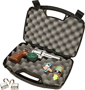 mtm case-gard - Single Handgun Case - SNAP LATCH 1-HANDGUN CASE - BLACK for sale