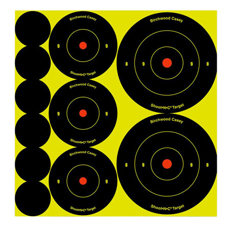 birchwood casey - Shoot-N-C - ARA12 SHT-N-C 1-2-3IN RND AST TGT 12PK for sale