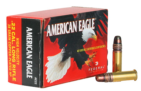 FEDERAL AE 22LR 38GR HP 1260FPS 40RD 100BX/CS - for sale
