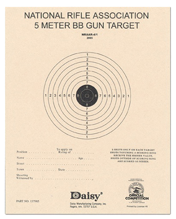 daisy products - NRA 5-Meter Target - TARGET 5 METER 50CT EXPORT for sale