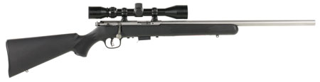 SAVAGE 93-FVSSXP 22WMR 21" HB W/3-9X40 ACCU TGR SS/BLACK SYN - for sale