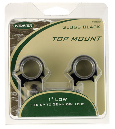 WEAVER TOP MOUNT RNGS 1" HIGH - for sale