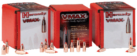 Hornady - V-Max - 22 Caliber - BULLET 22 CAL 224 55GR V-MAX W/C 100/BX for sale