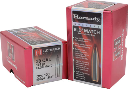 Hornady - ELD Match - 30 Caliber - BULLETS 30 CAL .308 168 GR ELD MATCH for sale