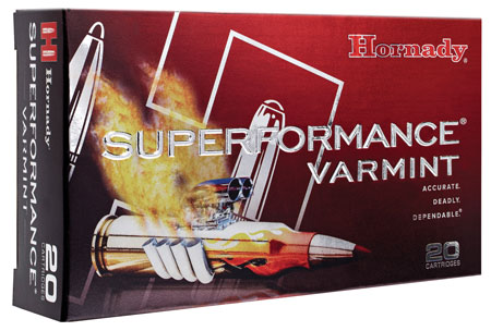 HORNADY SPF VARMINT 222 REM 50GR V-MAX 20RD 10BX/CS - for sale