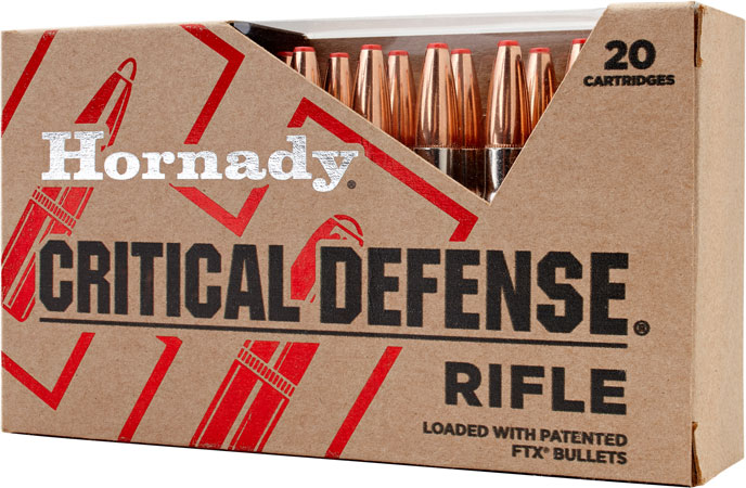 HORNADY CRITICAL DEFENSE 223 REM 55GR FTX 20RD 10BX/CS - for sale