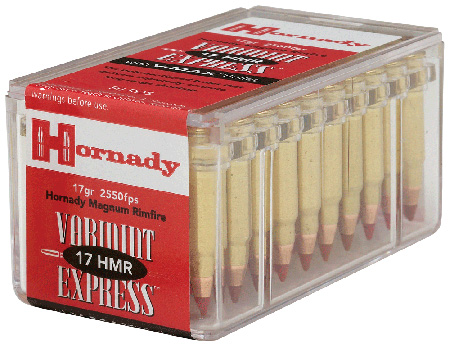 HORNADY 17HMR 17GR V-MAX 2550FPS 50RD 40BX/CS - for sale