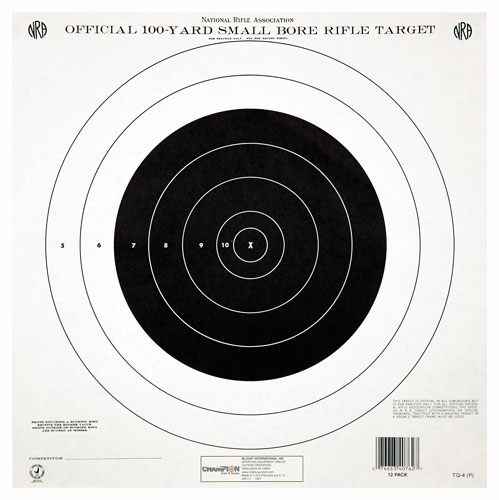 champion - GTQ4 - NRA GTQ-4 100YD SGL BULL TQ TARGET 12PK for sale