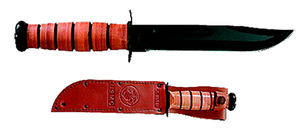 KBAR USMC FIGHTING/UTIL 7" W/SHTH PL - for sale