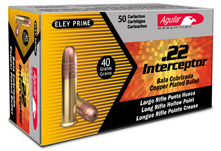 AGUILA 22LR INTERCPT 40GR HP 50/1000 - for sale