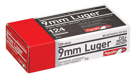 AGUILA 9MM LUGER 124GR FMJ-RN 50RD 20BX/CS - for sale