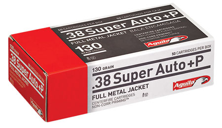 AGUILA 38 SUPER +P 130GR FMJ 50RD 20BX/CS - for sale