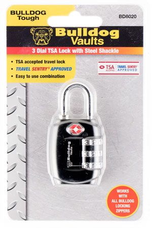 bulldog cases & vaults - TSA Lock - SINGLE PACK TSA LOCK W/STEEL SHACKLE for sale