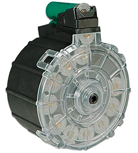 PROMAG SAIGA 12GA DRUM MAG 12RD BLK - for sale