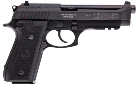TAURUS PT92 9MM 5" 17RD BLK RBR TS - for sale