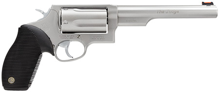 TAURUS JUDGE 45LC/410 2.5" 6.5" FS 5-SH STAINLESS RUBBER - for sale
