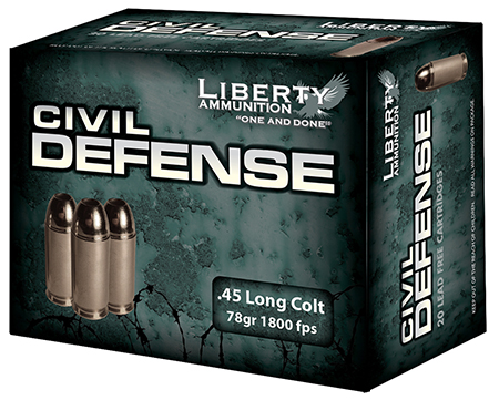LIBERTY CIVIL DEFENSE 45 LC 78GR HP 20RD 10BX/CS - for sale