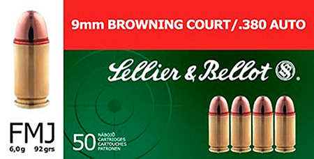 S&B 380ACP 92GR FMJ 50/1000 - for sale