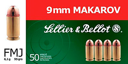 S&B 9MM MAKAROV 95GR FMJ-RN 50RD 20BX/CS - for sale