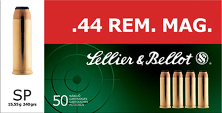 S&B 44REM MAG 240GR SP 50/600 - for sale