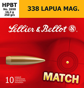 S&B 338LAPUA 250GR SIERRA HPBT 10/BX - for sale