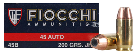 FIOCCHI 45 ACP 200GR JHP 50RD 10BX/CS - for sale