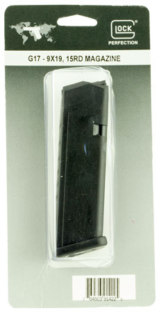 MAG GLOCK OEM 17 9MM 15RDW/BLOCK PKG - for sale