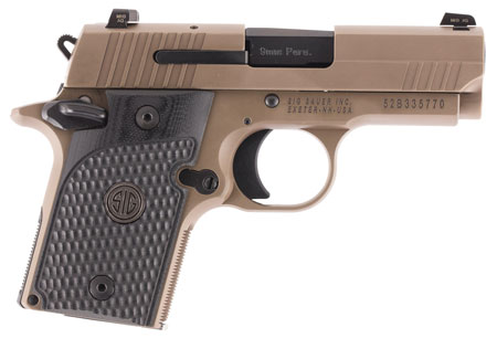SIG P938 EMP SCRPN 9MM 7RD 3" FDE NS - for sale