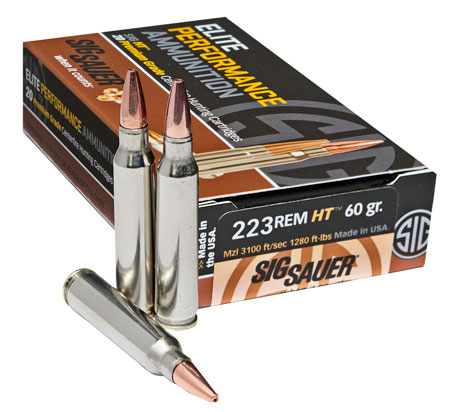 SIG 223 REM 60GR HT ELITE HUNTING 20RD 10BX/CS - for sale
