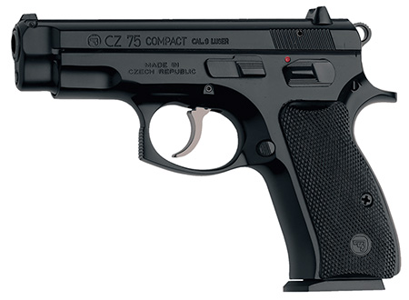 CZ 75 COMPACT 9MM FS 14-SHOT MANUAL SAFETY BLACK POLYCOTE - for sale