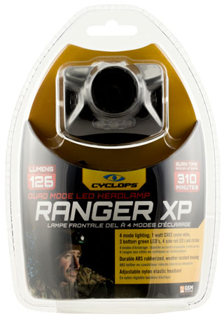 cyclops - Ranger XP - RANGER XP4 STAGE HEADLAMP 3 GRN LED BLK for sale