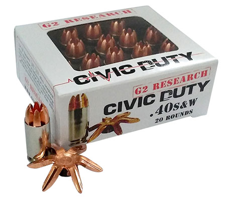 G2R CIVIC DUTY 40S&W 122GR 20/500 - for sale