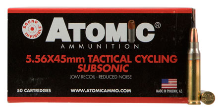 ATOMIC 5.56X45 112GR SUBSONIC RNSP 50RD 10BX/CS - for sale