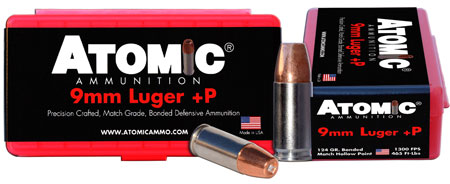 ATOMIC 9MM LUGER +P 124GR JHP 20RD 10BX/CS - for sale